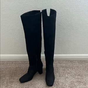 Nine West Black Over the Knee Boots
